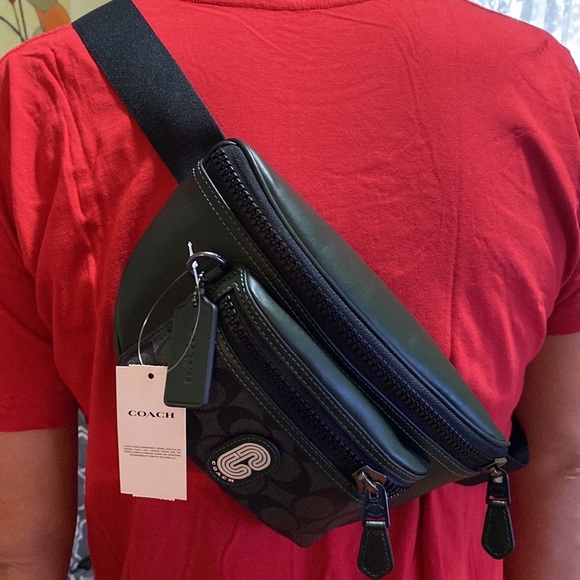 SOLD Coach Belt bag in colorblock - Picture 9 of 10